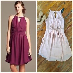 NWT Banana Republic's Monogram label Chiffon Dress